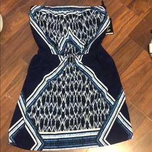 Blue patterned sun dress